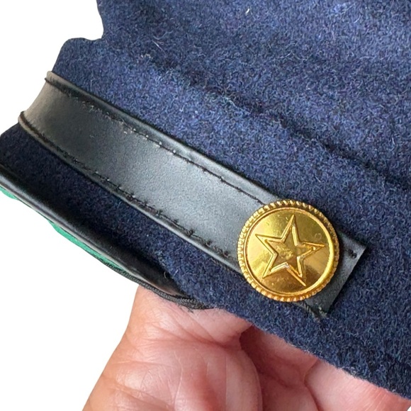 Civil War Union Soldier Costume Hat 100% Wool Size Medium Replica Cap - Picture 3 of 7